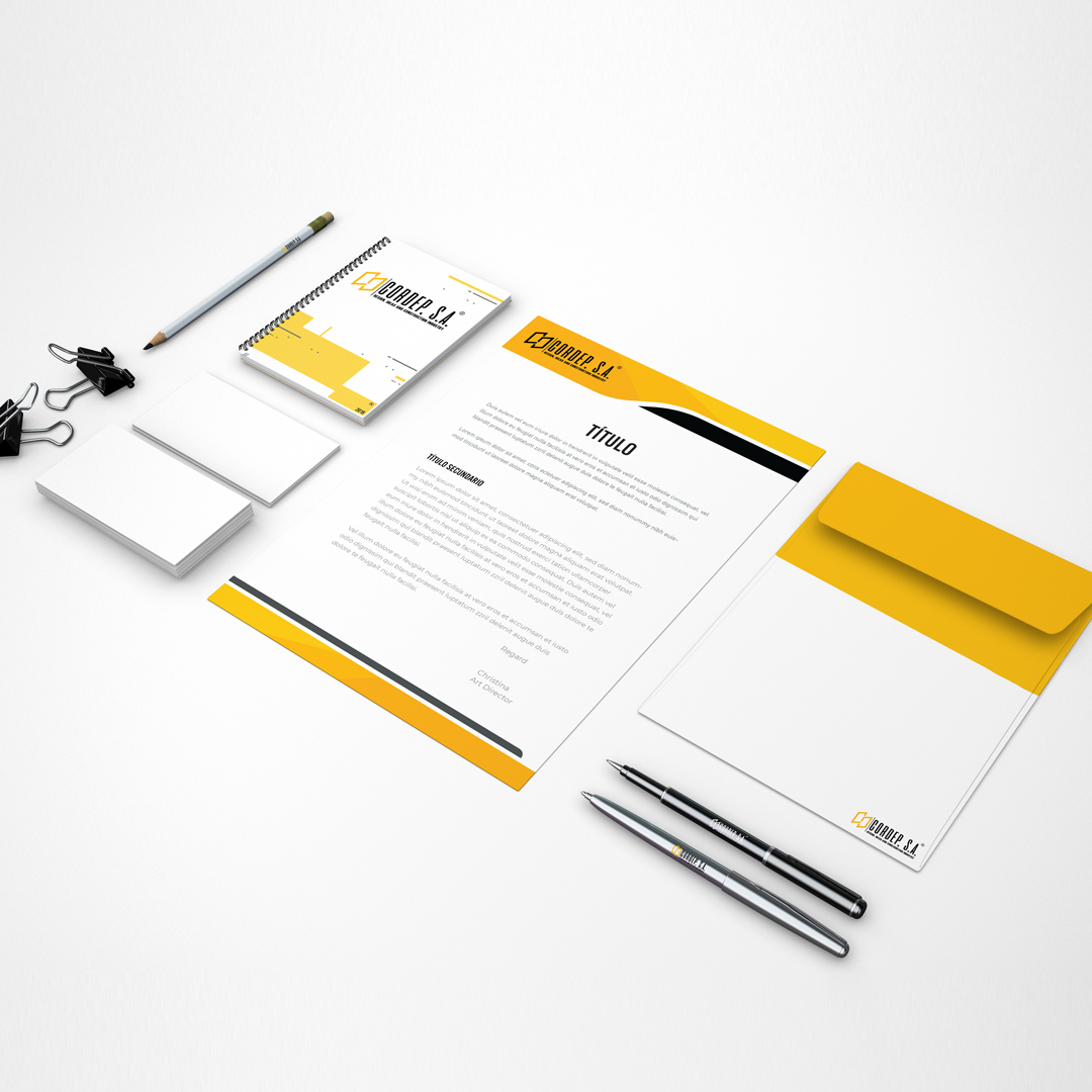 Papelería de Cordep diseñada por LIT CREATIVO